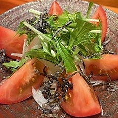 トマト塩昆布サラダ