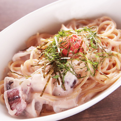 ヤリイカと明太子の和風スパゲティ