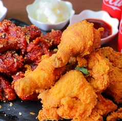 ハーフ＆ハーフ（フライドチキン＆ヤンニョムチキン）大サイズ