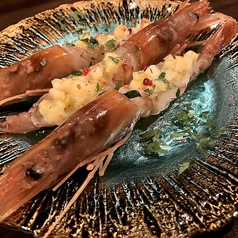 赤海老の塩レモンカルパッチョ