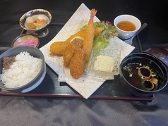 ミックスフライ定食ランチ