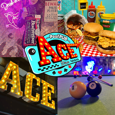 アメリカンな雰囲気が楽しめるダイニングバー♪ビリヤード・ダーツ・カラオケ設備あり