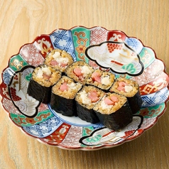 穴子と梅牛蒡のアテ巻き