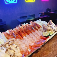 SNS映え間違いなし！贅沢海老しゃぶしゃぶ