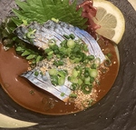 【博多名物ゴマサバ】特製のごまだれをからめてお召し上がりください。