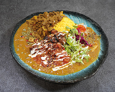 2種あいがけスパチキ乗せ