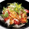 料理メニュー写真&nbsp;完熟トマトと海老の冷製アラビアータ