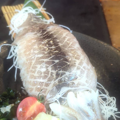 山形直送！若イカの姿造り(スルメイカ)肝醤油添え