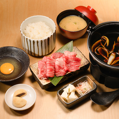 松阪牛鍋御膳　梅（バラ100g）