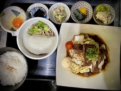 夜の定食　牛ハラミ昆布締め焼肉定食