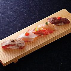 あぶり握り5貫盛