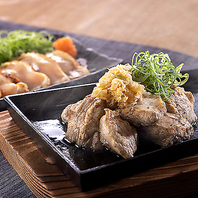 炭焼きで仕上げた鰹や和牛ステーキ！