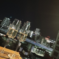 綺麗な夜景も◎