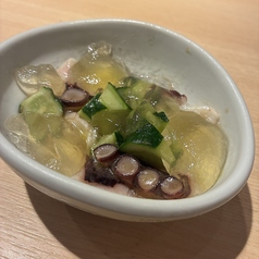 真蛸ときゅうり 梅肉和え