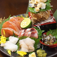 本日の海鮮や季節のおすすめ、日替わりを楽しめます