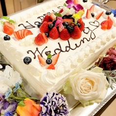 有料オプション「ウエディングケーキ」