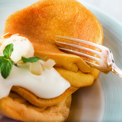 人気のパンケーキランチ