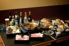 純血アグーしゃぶしゃぶと沖縄料理 朝陽屋のコース写真