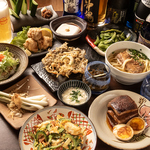 沖縄料理をしっかりと味わい尽くせるコース料理！8品以上2時間飲み放題付きで5000円(税込)からご用意