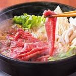 特製の割下と和牛のハーモニーがたまらない【砦の和牛すき焼き】は単品でもコースでも愉しめます◎