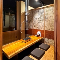 【個室という空間ならではのくつろぎの時間】