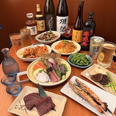 炉端焼き 隠れ家 居酒屋 火ノ間 大森駅 徒歩1分 飲み放題×個室×テラスのコース写真