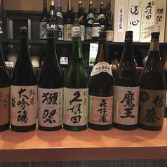 厳選した焼酎、日本酒