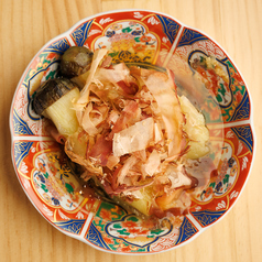 焼きナスの出汁浸し