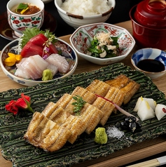 鰻白焼き御膳 [六貫]