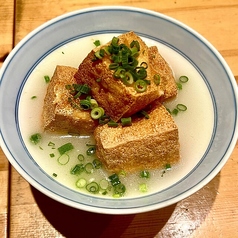 鳥白湯の揚げだし豆腐