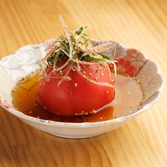 鶏出汁漬け冷やしトマト