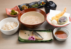 天ぷら焼さば御膳