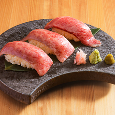 松阪牛霜降り寿司　3貫