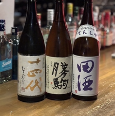 人気の日本酒多数