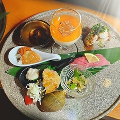 日本酒ペアリングコース 季節折々のうどん