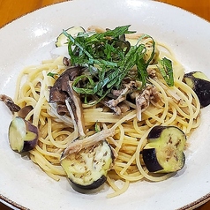 揚げ茄子とツナの梅風味