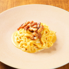 能登いしるとグアンチャーレのカルボナーラ・手打ちタリアテッレ