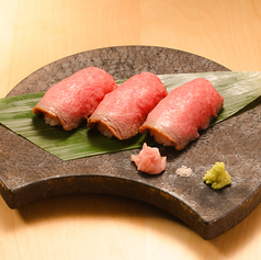 自家製　松阪牛ロービー寿司　3貫