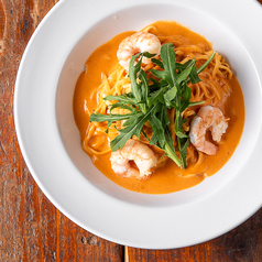 海老のグリル オマール海老のアメリケーヌクリーム タリオリーニ