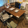 6名様までのお席。キャンプチェアでピクニック気分♪※画像はイメージです