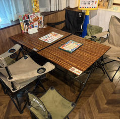 6名様までのお席。キャンプチェアでピクニック気分♪※画像はイメージです