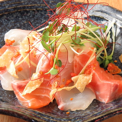 季節の鮮魚で中華カルパッチョ