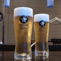 かどの屋の生ビールは、いつでも《お得に》