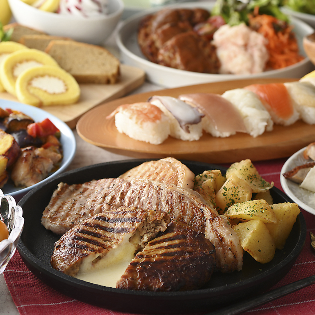 種類豊富の料理が全て食べ放題!!