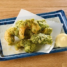 エビとアボカドの磯部揚げ