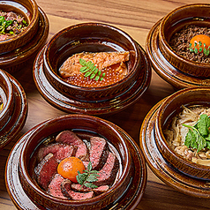 東北食材を贅沢に使用、季節感あふれる逸品を堪能。名物「土鍋ごはん」は全部で6種類！の写真