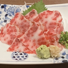 鹿の子の刺し (アゴ肉)