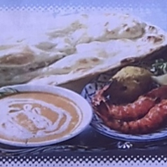 シーフードセット【ナン変更＋200円(税込)ゴマナン/チーズナン/ガーリックナン】