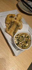 穴子の天麩羅 自家製山形出汁掛け