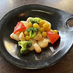 海老と銀杏の塩味炒め